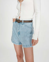 Short en denim skyblue Verne
