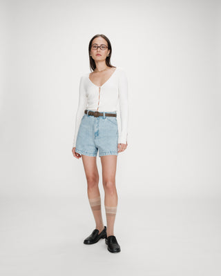 Short en denim skyblue Verne