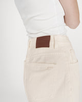 Jupe longue en denim ecru Varenne