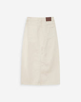 Jupe longue en denim ecru Varenne