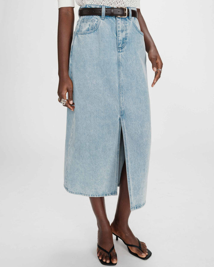 Falda vaquera larga skyblue Varenne