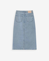 Jupe longue en denim skyblue Varenne