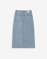 Jupe longue en denim skyblue Varenne