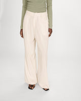 Pantalon tailleur en lin vanille Very