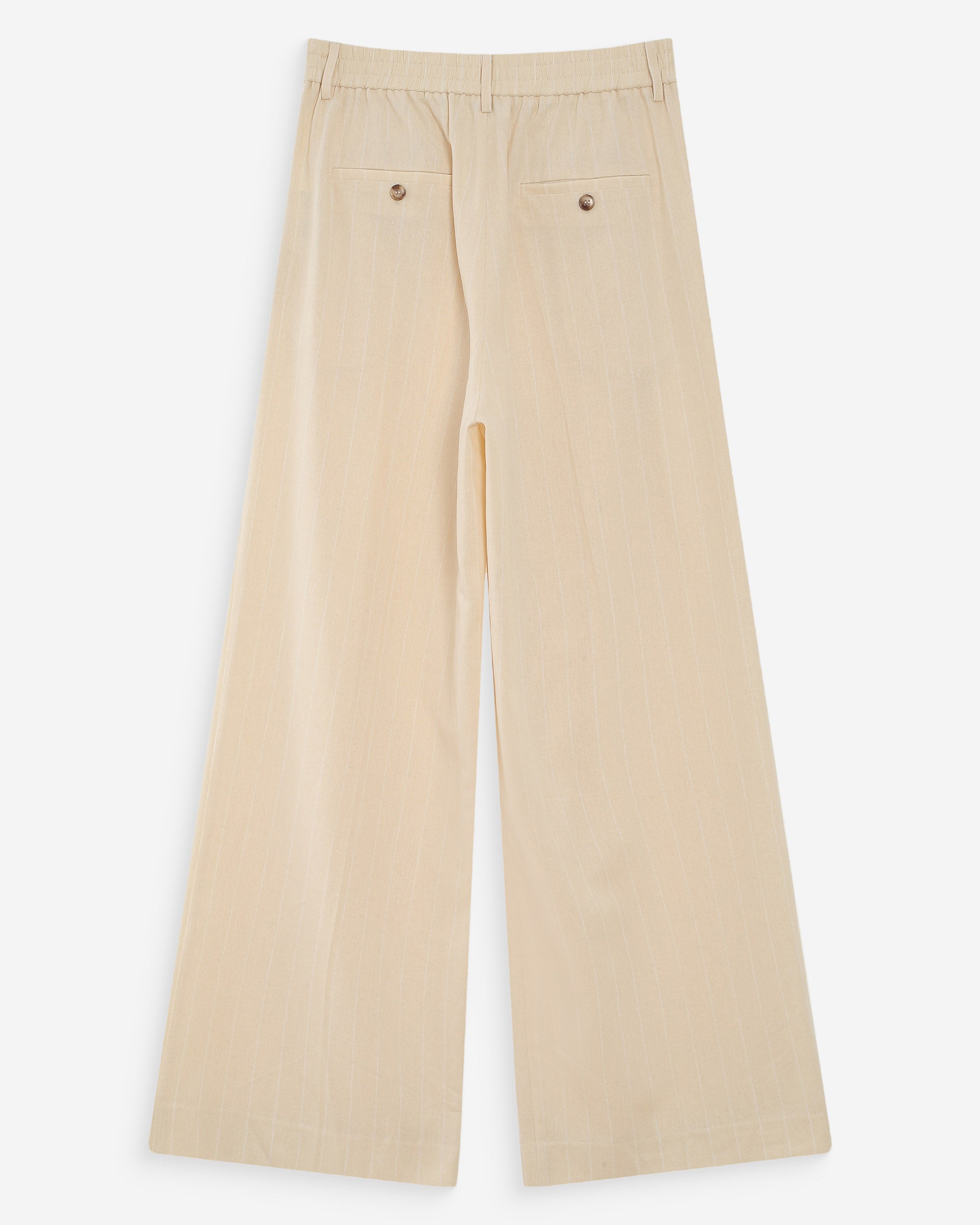 Pantalon tailleur en lin vanille Very
