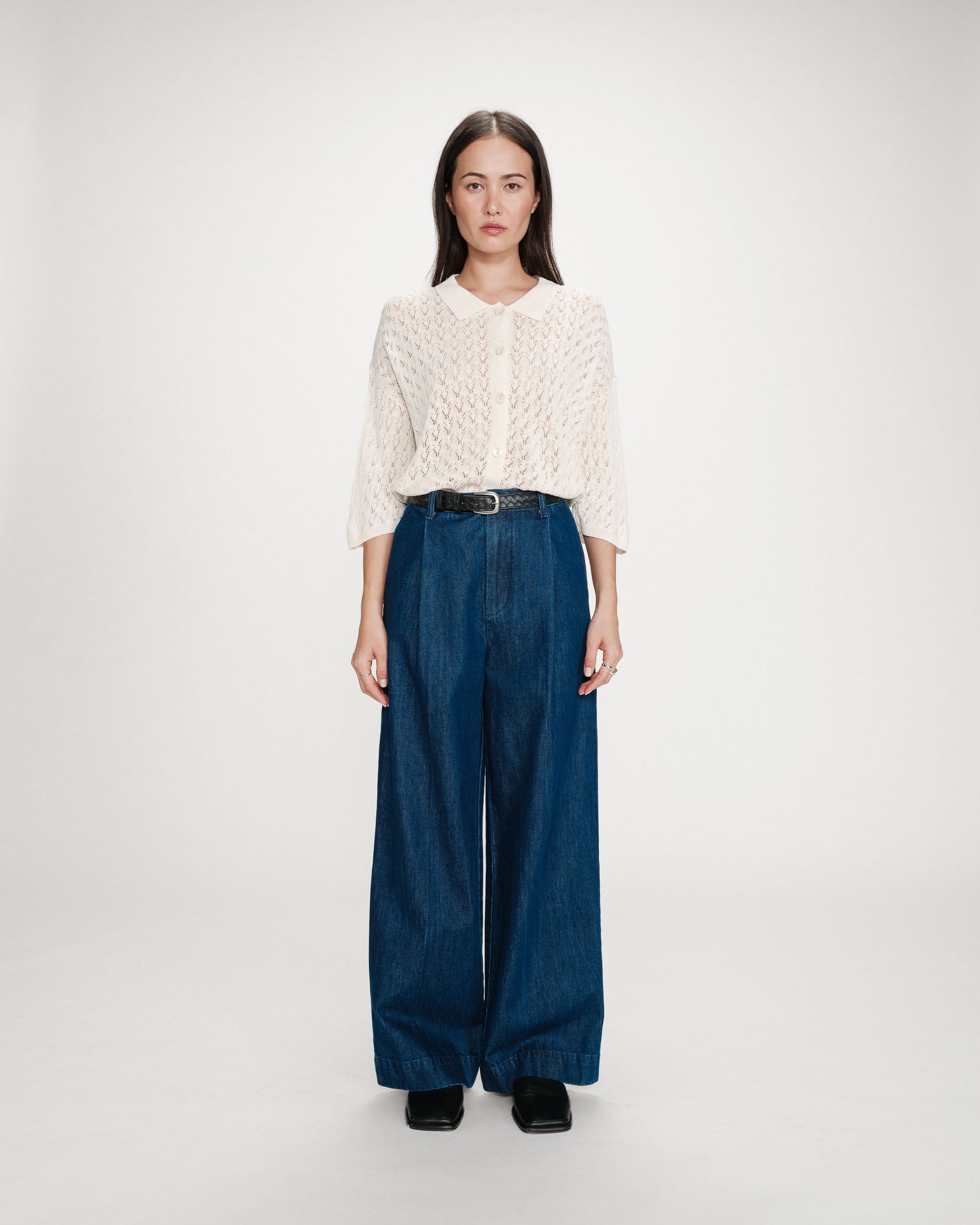 Pantalon denim large mediumblue Vienne