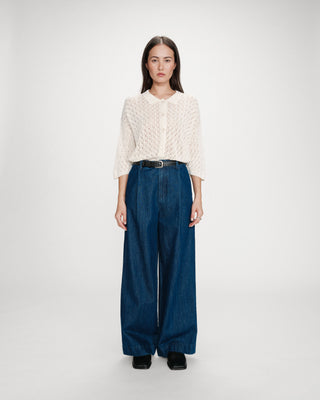 Pantalon denim large mediumblue Vienne