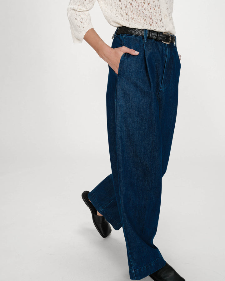 Pantalon denim large mediumblue Vienne