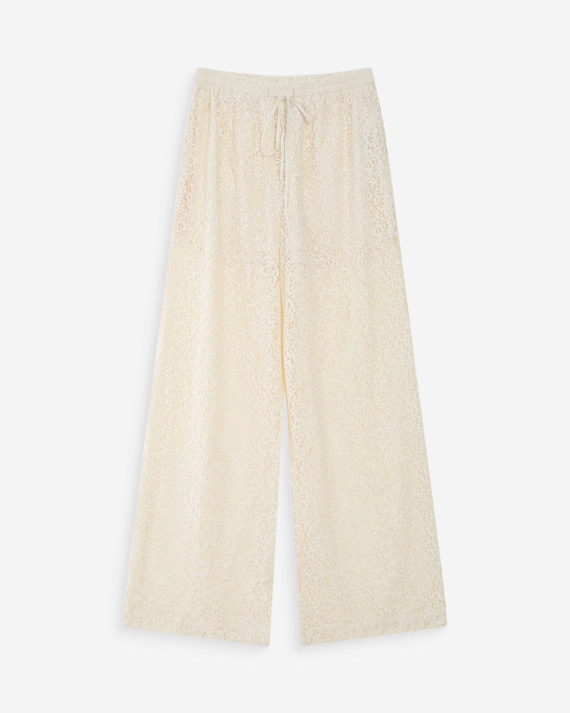 Pantalon en dentelle ecru Vincent