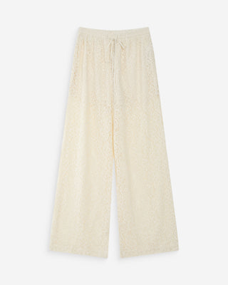 Pantalon en dentelle ecru Vincent