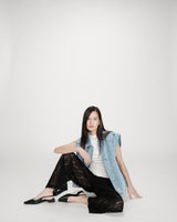 Pantalon en dentelle noir Vincent