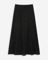 Jupe longue en dentelle noir Visenya