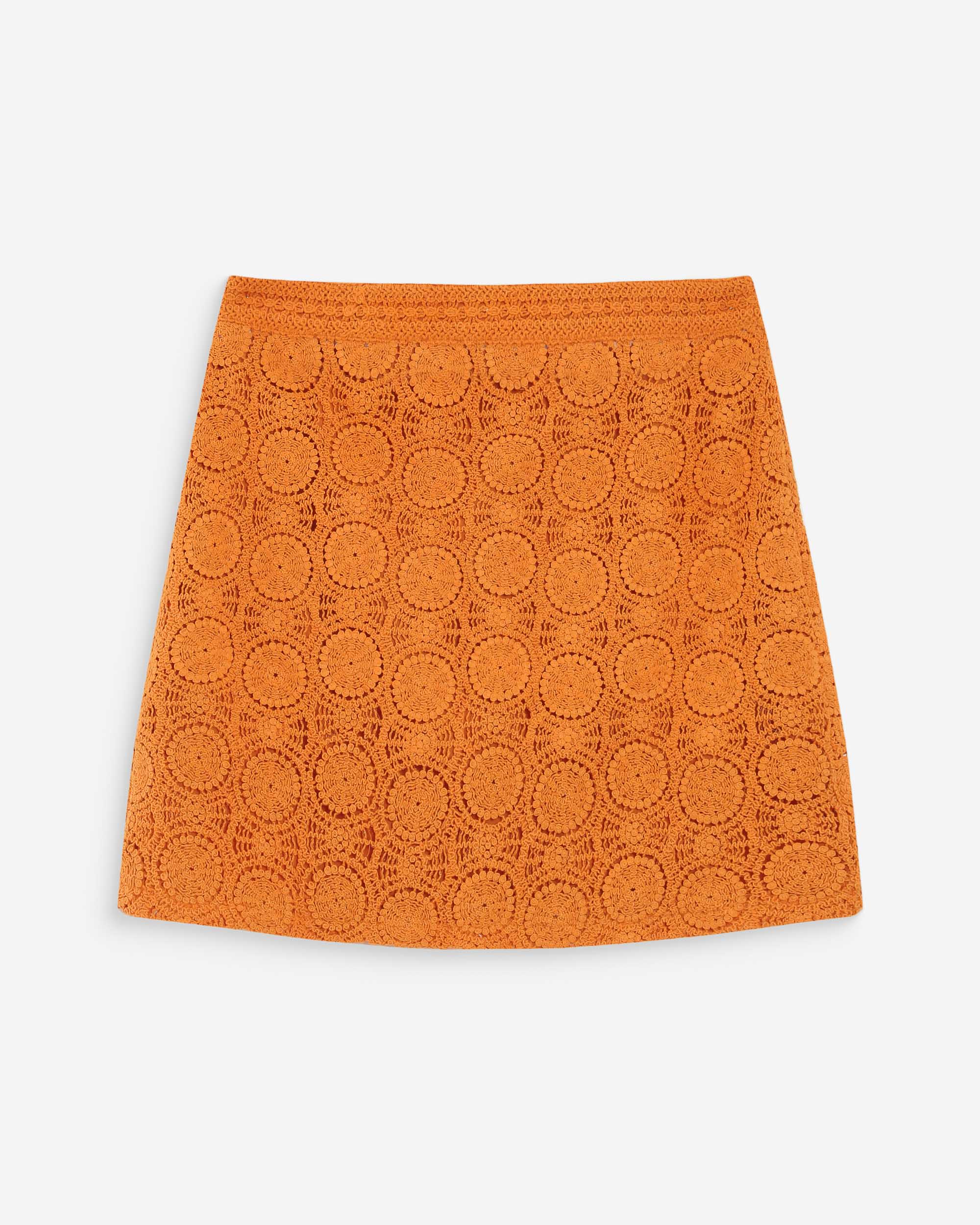 Jupe courte en crochet or Victoria
