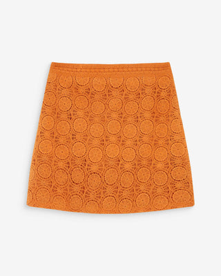 Jupe courte en crochet or Victoria