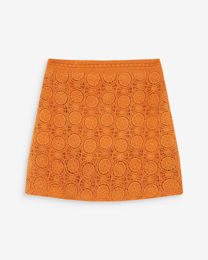 Falda corta de crochet or Victoria