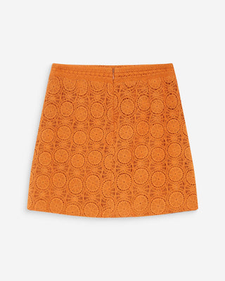 Jupe courte en crochet or Victoria