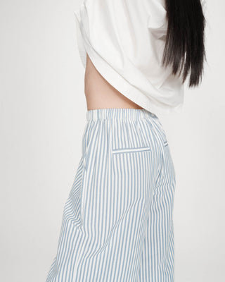 Pantalon à rayures bleuet Volute