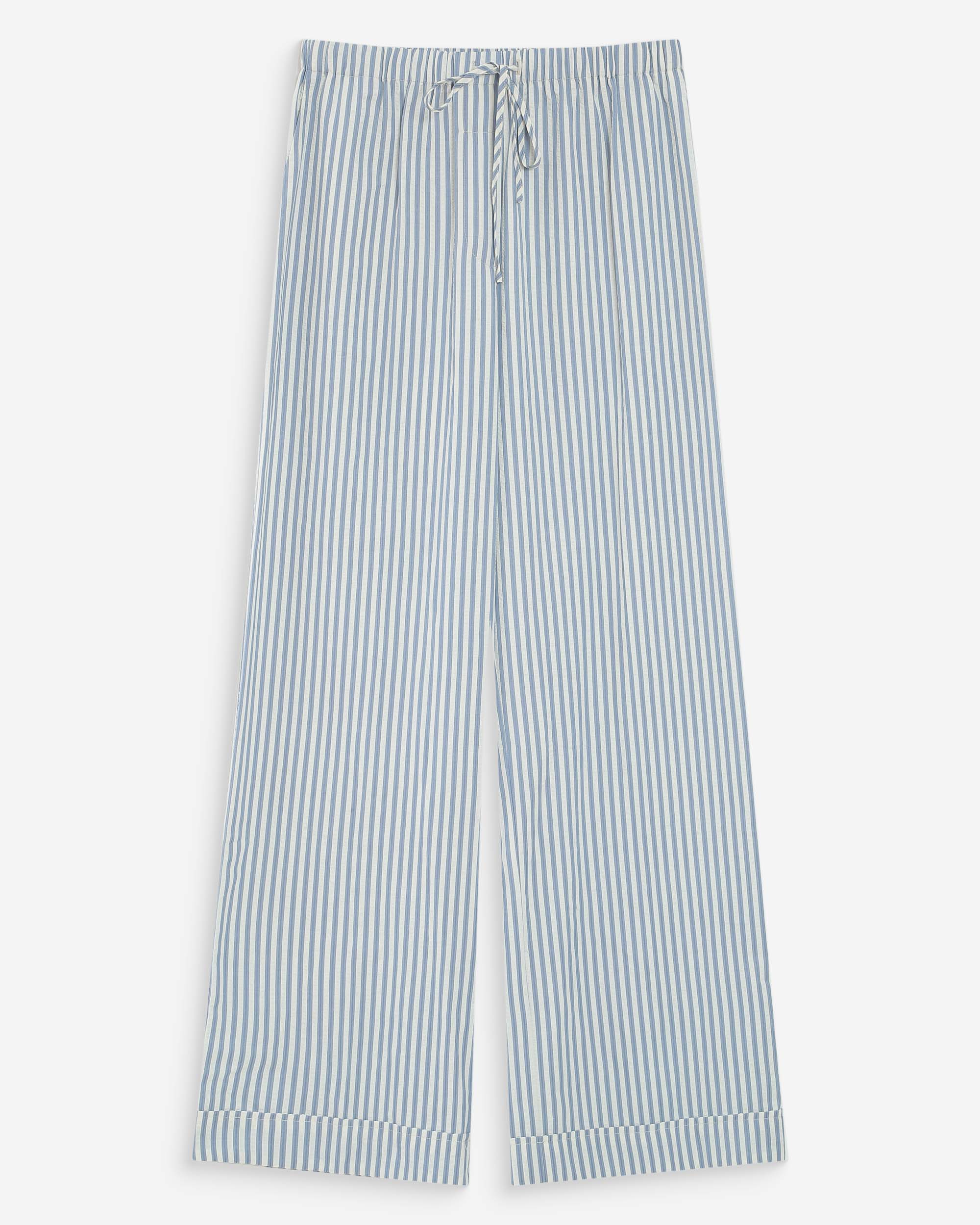 Pantalon à rayures bleuet Volute