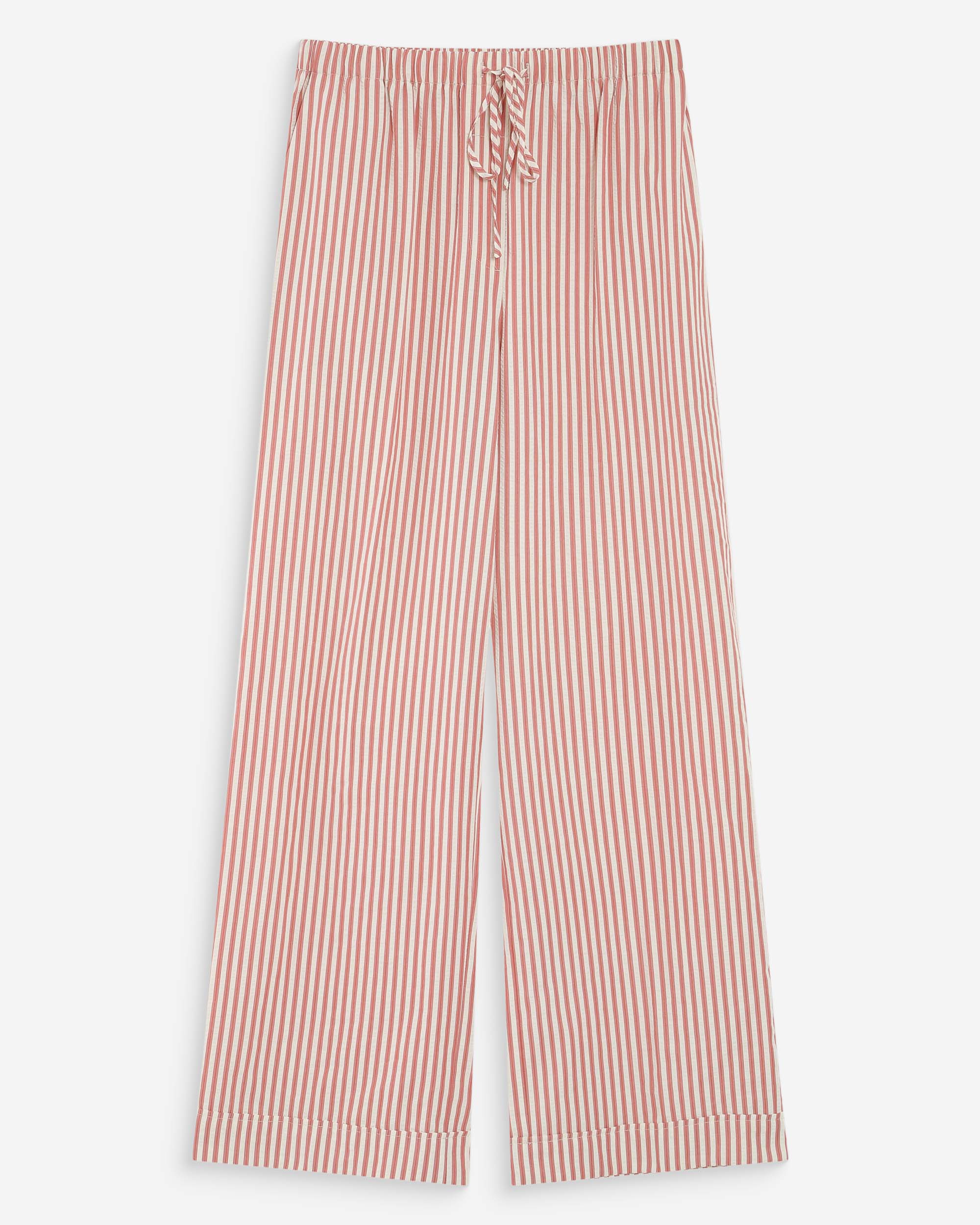 Pantalon à rayures corail Volute