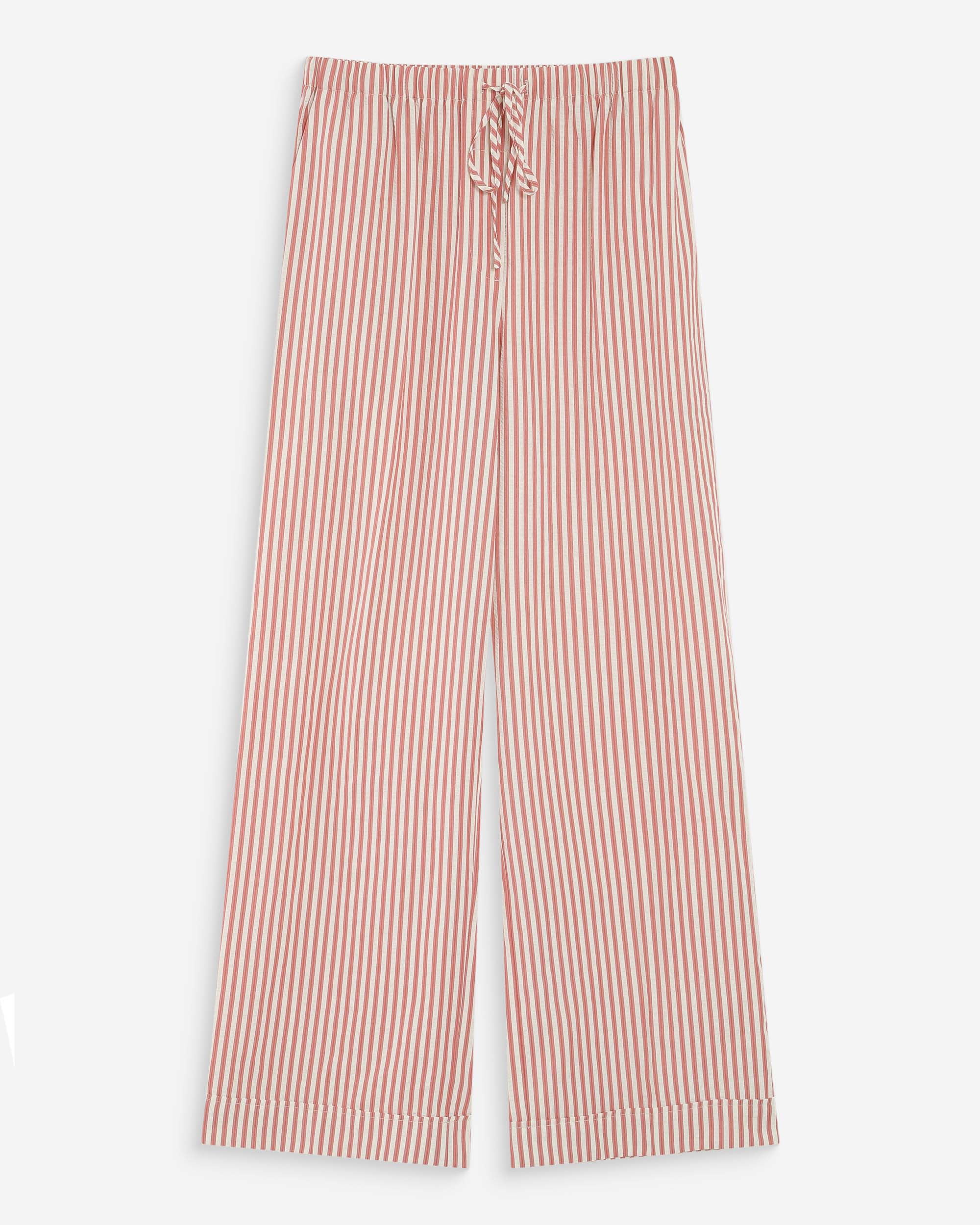 Pantalon à rayures corail Volute