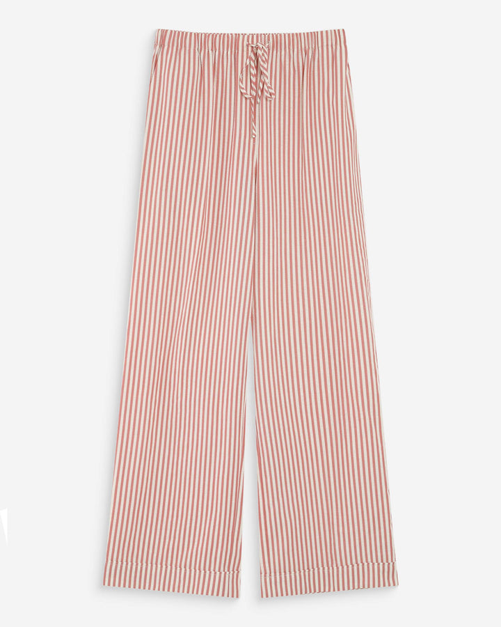 Pantalon à rayures corail Volute