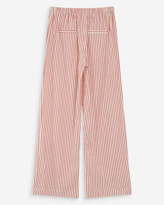 Pantalon à rayures corail Volute