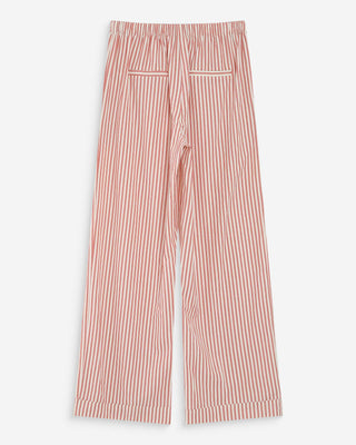 Pantalon à rayures corail Volute