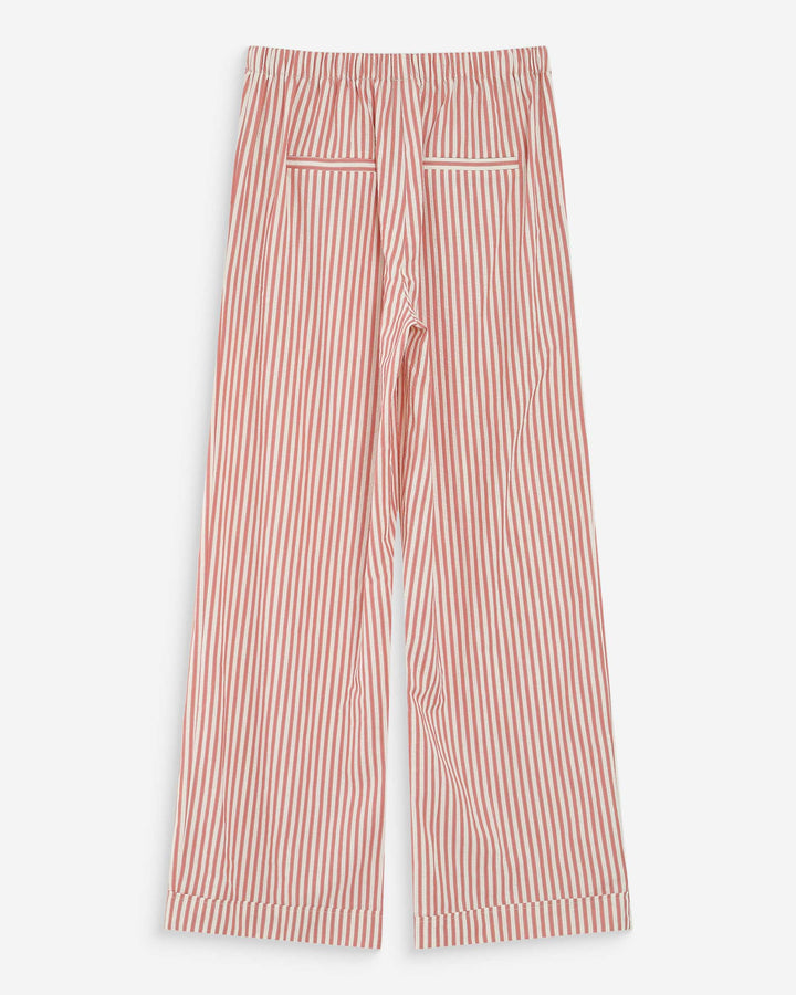 Pantalon à rayures corail Volute