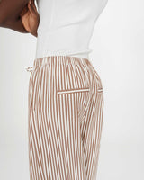 Pantalon à rayures mocha Volute