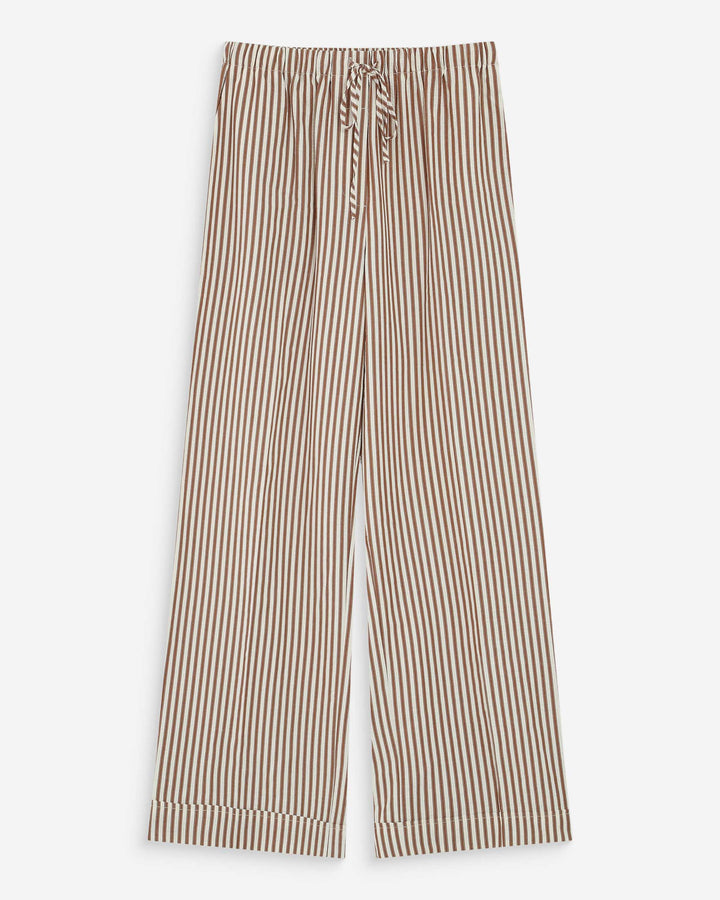 Pantalon à rayures mocha Volute