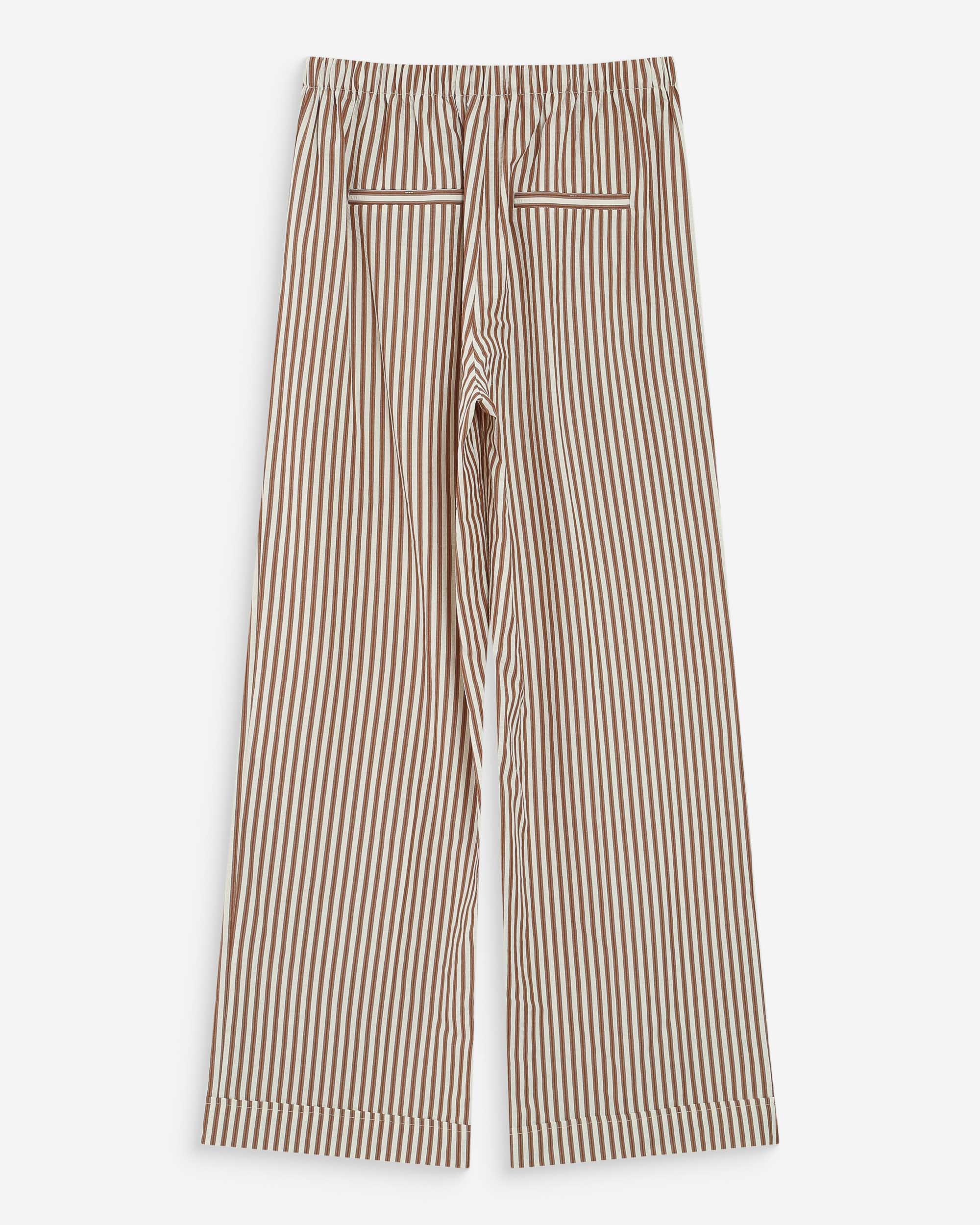 Pantalon à rayures mocha Volute
