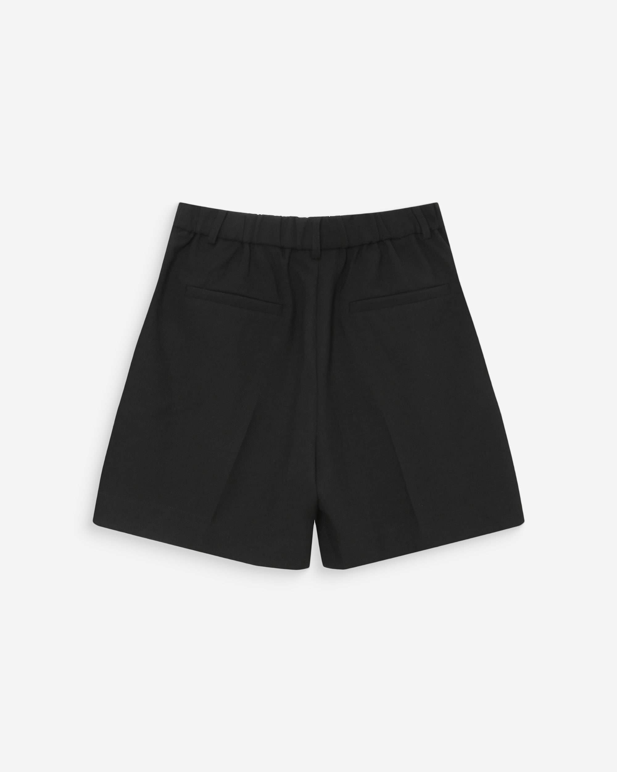 Short droit à plis noir Vite