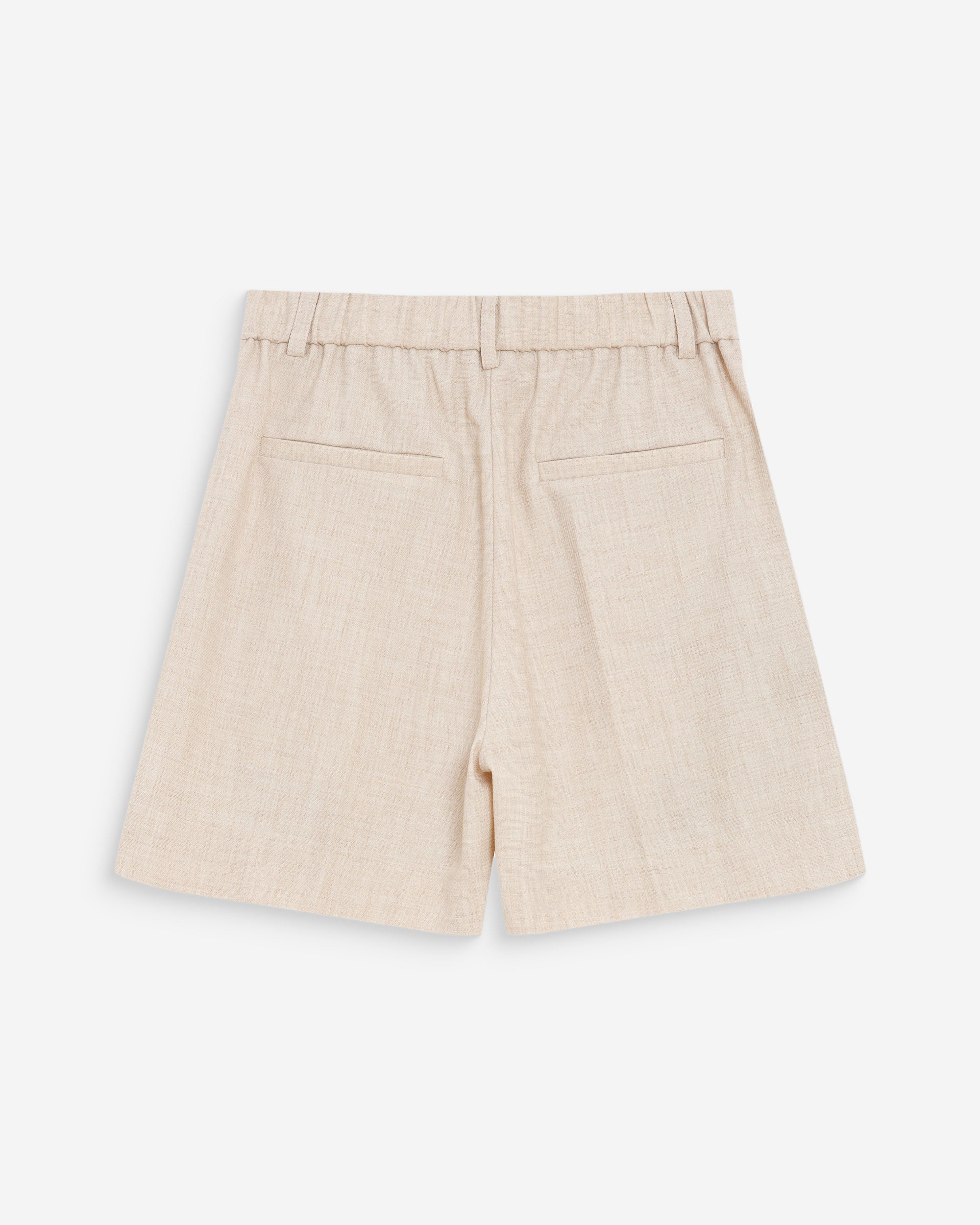 Short droit à plis sable Vite