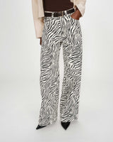 Jean loose imprimé zebre Socca