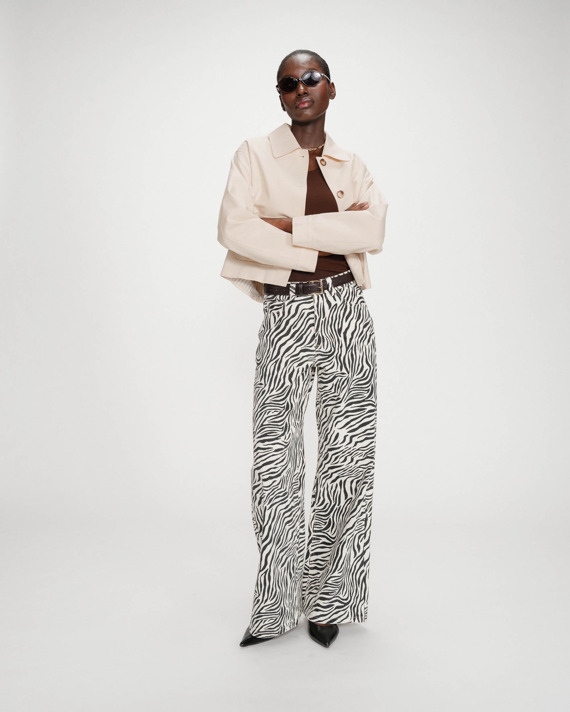 Jean loose imprimé zebre Socca