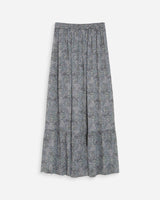 Falda larga evasada estampada bohemia ciel Voga