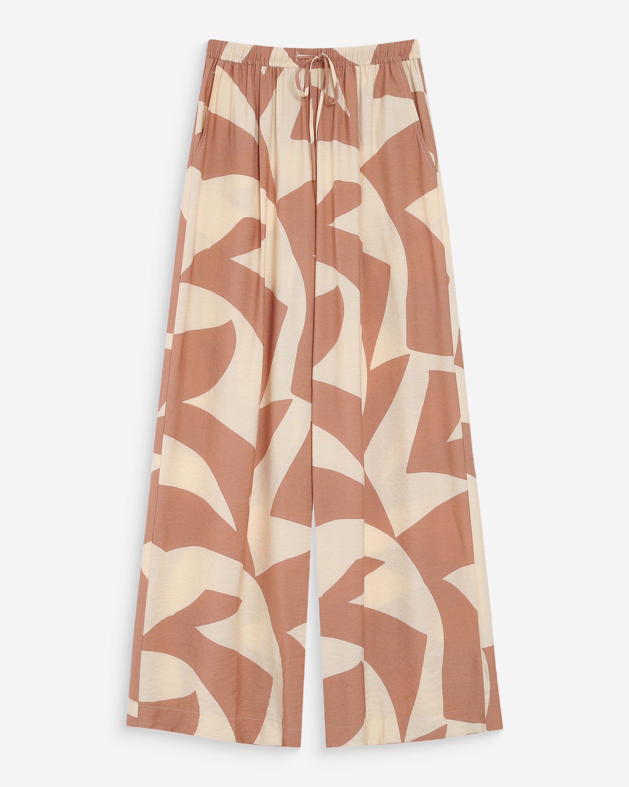 Pantalon large imprimé mocha Veni