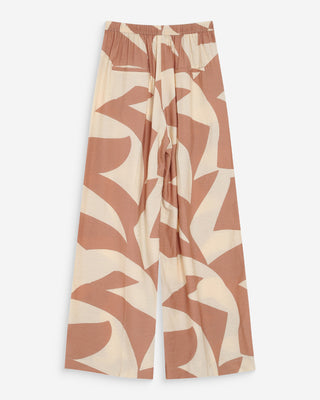 Pantalon large imprimé mocha Veni