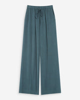 Wide-leg linen pants emeraude Raven