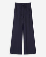 Pantalon large en lin marine Raven