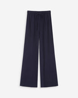 Wide-leg linen pants marine Raven