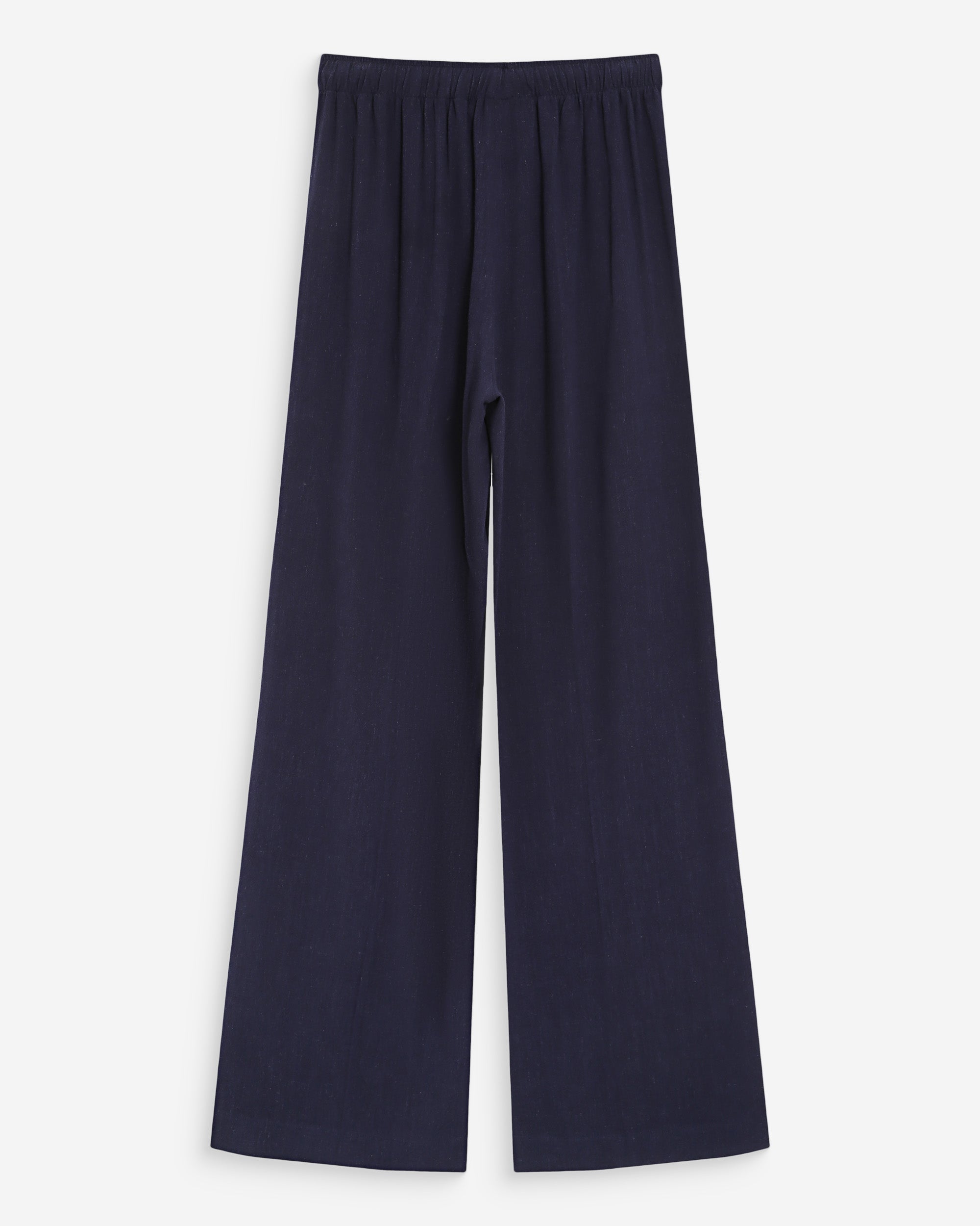 Pantalon large en lin marine Raven