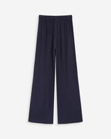 Wide-leg linen pants marine Raven