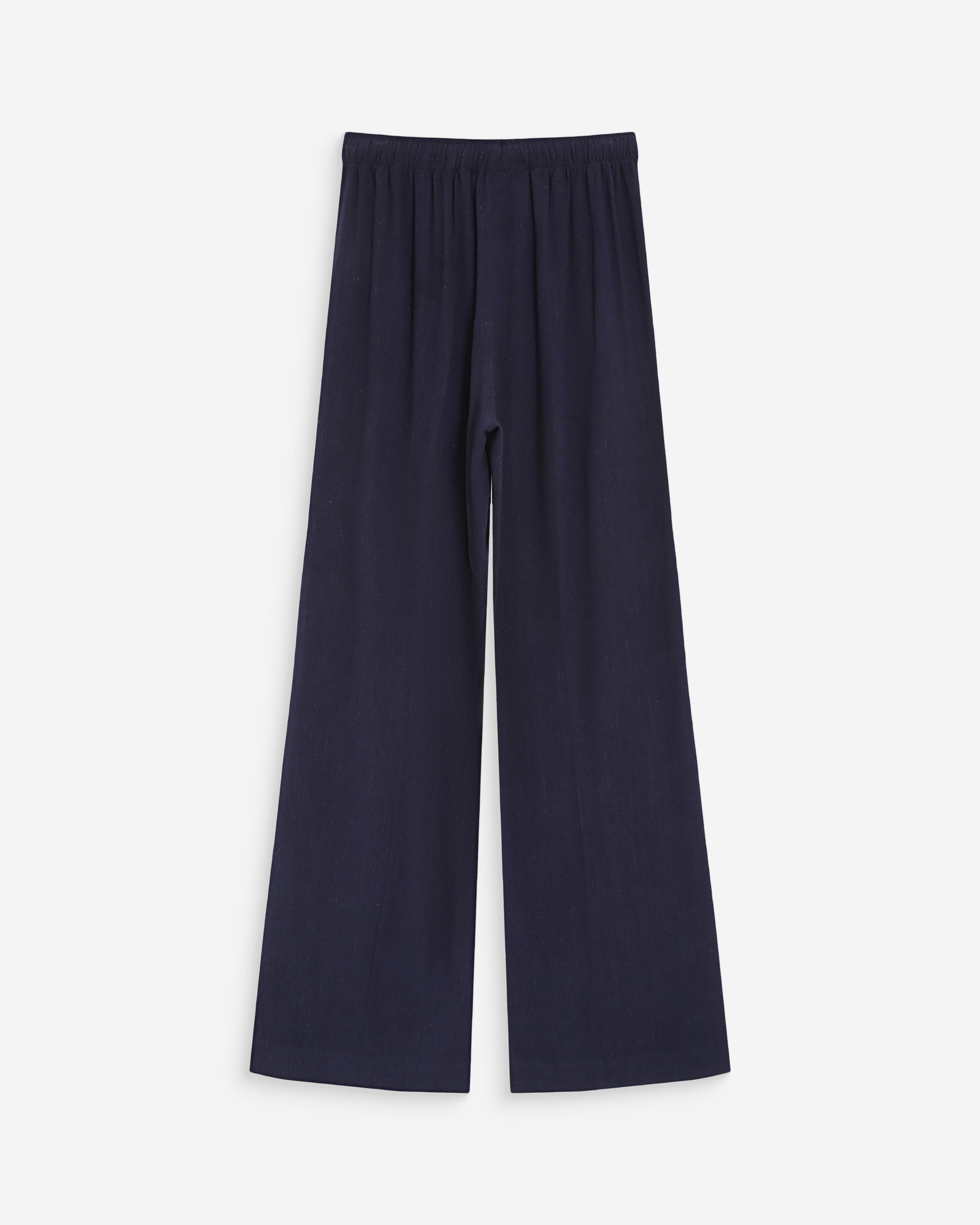 Wide-leg linen pants marine Raven