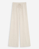 Pantalon large en lin sable Raven
