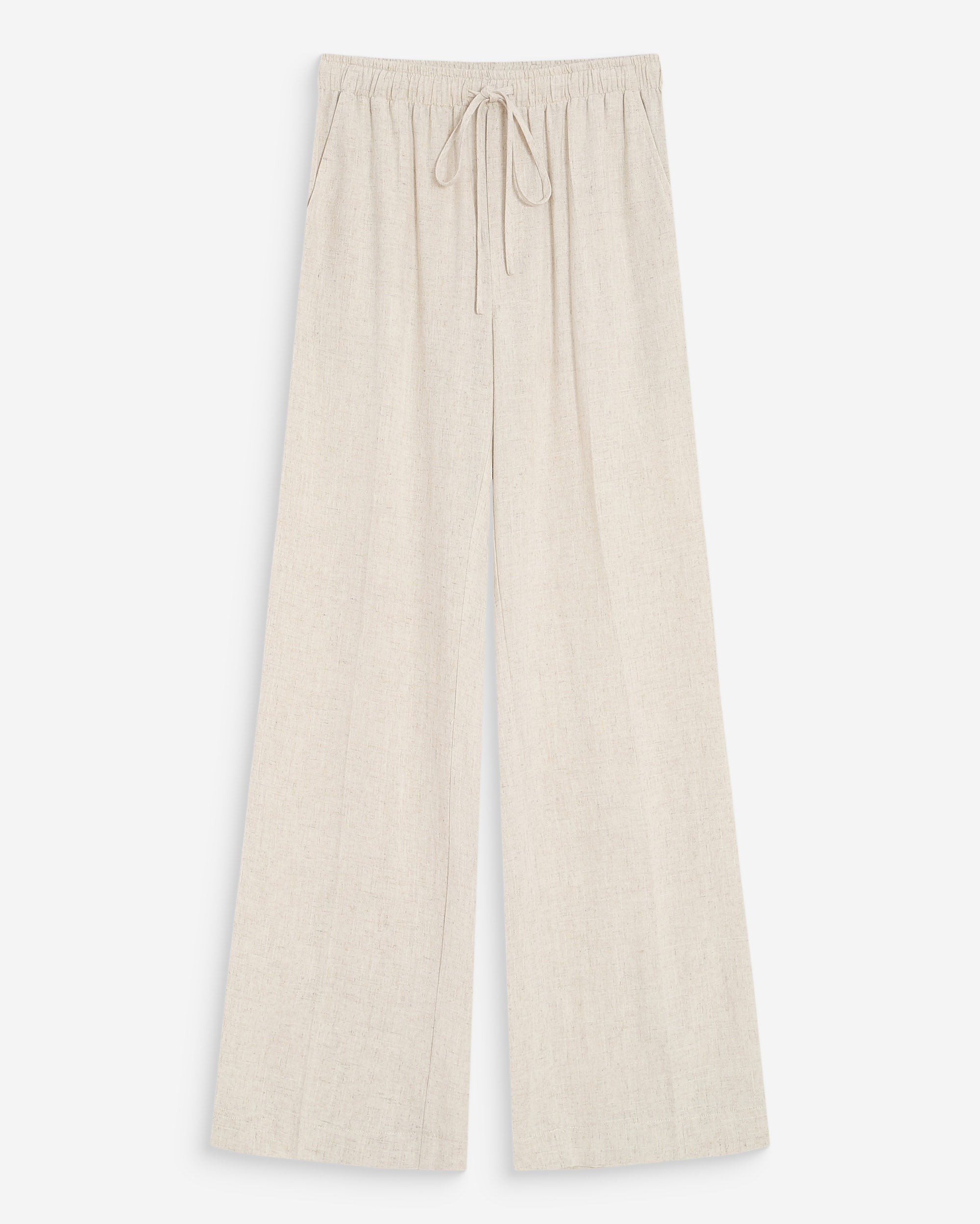 Pantalon large en lin sable Raven