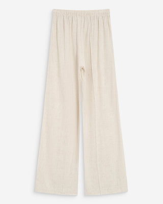 Pantalon large en lin sable Raven