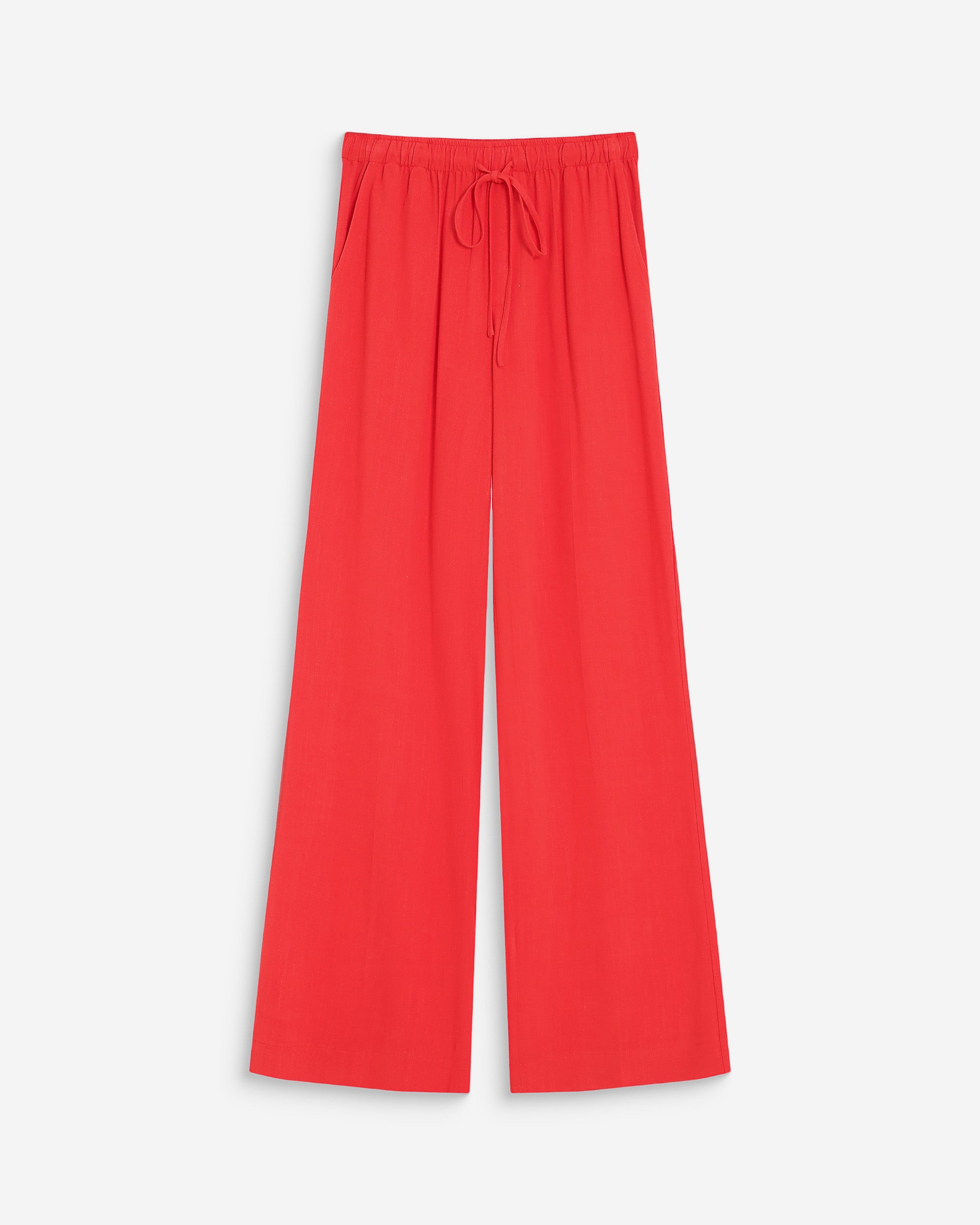 Wide-leg linen pants sanguine Raven