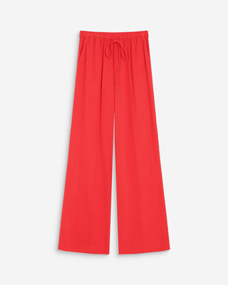 Wide-leg linen pants sanguine Raven