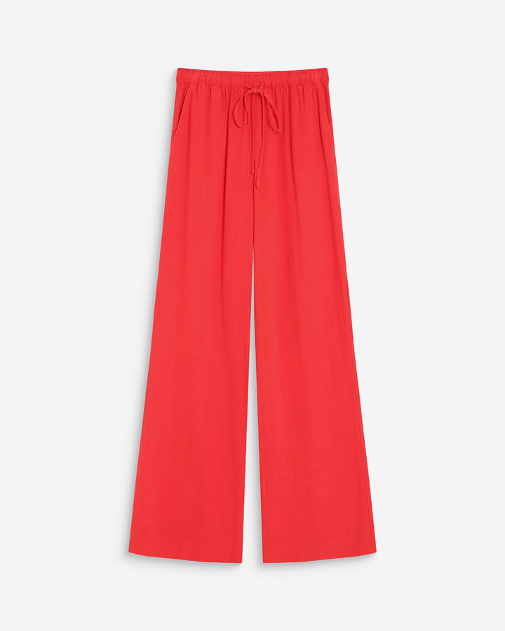 Wide-leg linen pants sanguine Raven